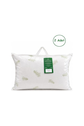 Kupon 2li Bamboo Yastık 2x800gr Çantalı 50x70 Beyaz