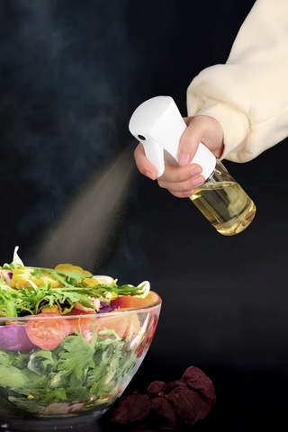 Airfryer Uyumlu Sprey Yağdanlık 260 Ml Cam Şişe,yağ Püskürtücü Fritöz Izgara Salata Şeffaf
