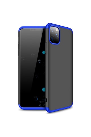 Apple Uyumlu  iPhone 11 Pro Max Kılıf 3 Parçalı 360 Tam Koruma Gkk Kapak