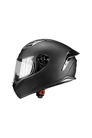 Pilot Flex Sv Mat Siyah Kapalı Motosiklet Kaskı Siyah