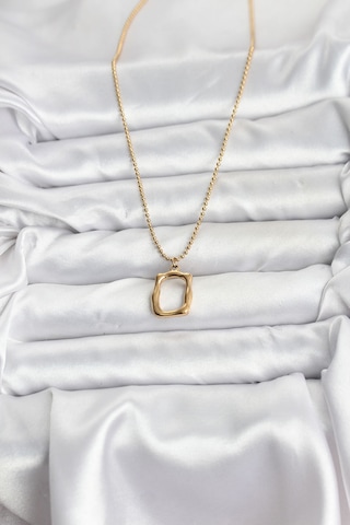 316l Çelik Zincir Gold Renk Model Kadın Kolye Renkli