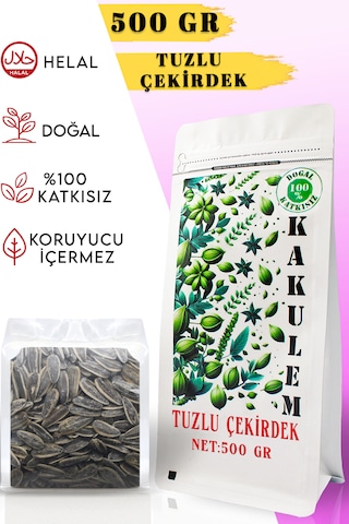 Kakulem Kavrulmuş İri Boy Tuzlu Ay Çekirdeği 500 G