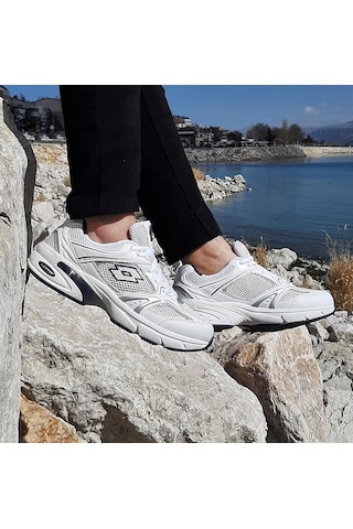 Lotto Athens Beyaz-Laci Hafızalı Ortopedik Hafif Spor Ayakkabı AYKSAYAK-000485