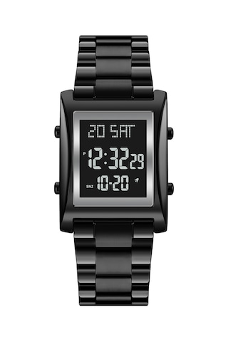 Dofolink Skmeı 1812 Erkek Dijital Saat - Çift Zaman, Geri Sayım, Stopwatch Ve 50m Su Geçirmez - Spor Ve İş İçin Siyah