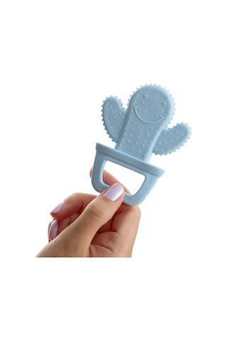 Babyjem Yumuşak Diş Kaşıyıcı Kaktüs Mavi
