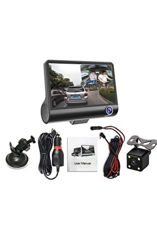 Poscam Uniywell Full Hd 1080p Araç İçi Kamera Seti - 4.0" Geniş Ekran, 170 Geniş Açı, G-sensör, Wdr Gece Görüşü Ve Arka Görüş Kamerası Dahil