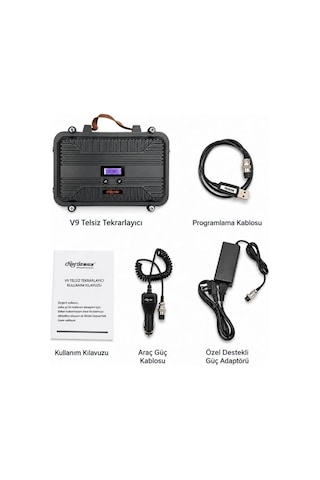 Chierda V9 10w Taşınabilir Vhf/uhf Gmrs Tekrarlayıcı Uzun Menzilli Radyo Baz İstasyonu