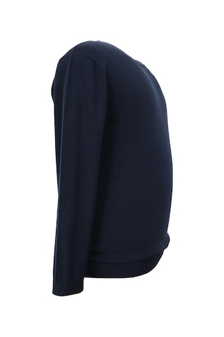 Erkek Büyük Beden Battal Boy 110 Kilo İçin Uygun Bisiklet Yaka Triko Kazak Lacivert