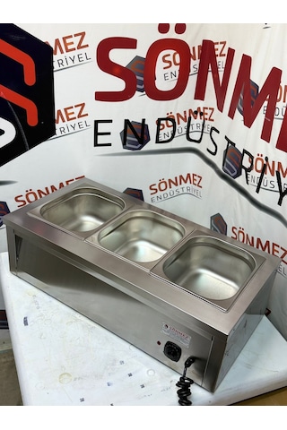 Sönmez 3'lü Benmari 1/2 Gn Set Üstü Elektrikli 87x40 Cm