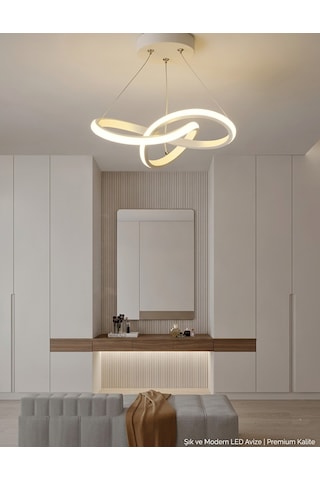 Lzy Avize Store Kar Çiçeği Beyaz Avize Modern Salon, Mutfak, Çocuk Odası Ve Antre Aydınlatma