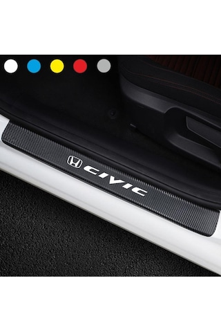 Honda Civic Için Karbon Kapı Eşiği Sticker ( 4 Adet )