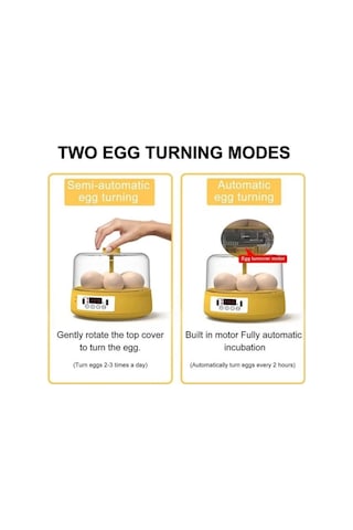 Tam Otomatik Ev Tipi Kuluçka Makinesi Isı Ve Nem Ayarlı Gün Sayaçlı