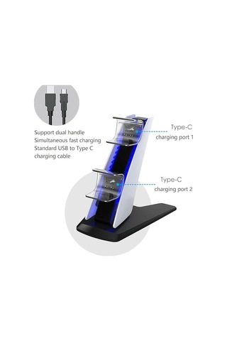 Yulong Ps5 Stand 2 Kol Şarj İstasyonu Dock Tp5-0585s
