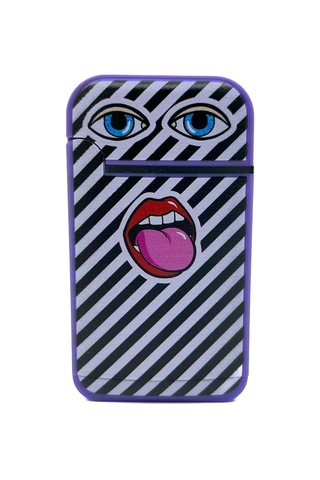 Zengaz Cool Tasarım Jet Alev Çakmak - Happy Mouth Çok Renkli