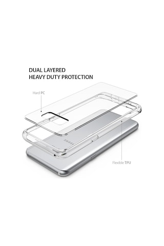 Ringke Fusion Galaxy S8 Plus İle Uyumlu Kılıf Crystal Clear