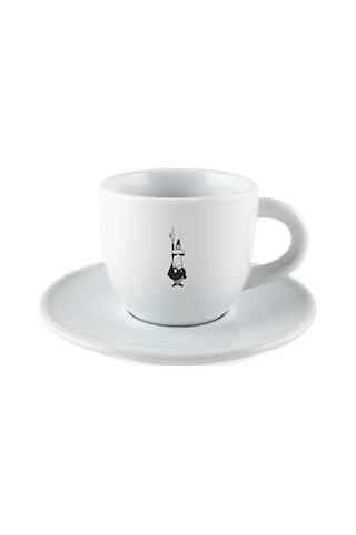 Fincanı Ve Tabağı - 80ml - Ikonik Bıyıklı Adam Desenli Genel