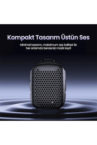 Lava Clip 5w Klipsli Su Geçirmez Taşınabilir Mini Bluetooth Hoparlör Bej