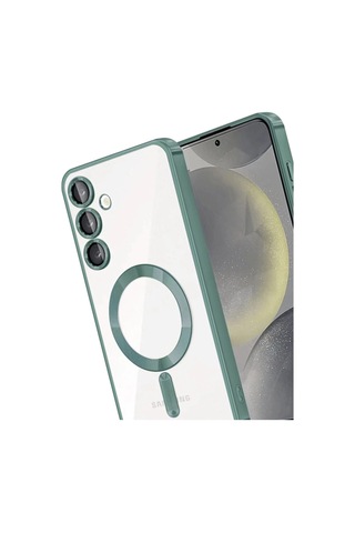 Samsung Uyumlu - Galaxy A35 5g Kross Magneticsafe Kapak - Koyu Yeşil