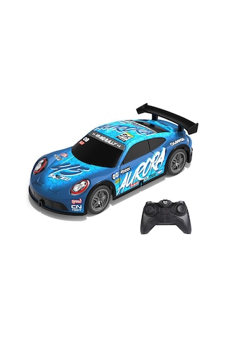 Rc Full Fonksiyon Led Işıklı Gövde 1:22 Şarjlı Uzaktan Kumandalı Yarış Arabası - Mavi