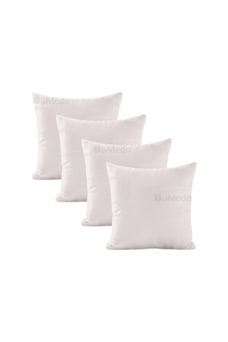 Dekoratif 4'lü Kırlent Yastık Kılıfı Seti - 42 X 42 Cm - Krem