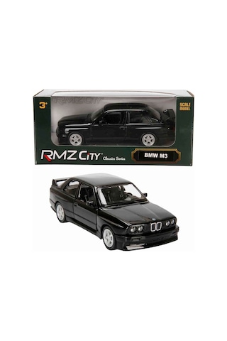 1:32 Rmz City Alman Klasikleri Serisi Die Cast Çek Bırak Model Araba - Siyah Bmw M3