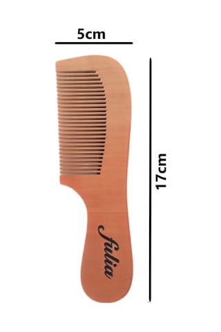 Fulia Doğal Keçi Kılı Bebek Saç Fırçası + Ahşap Tarak