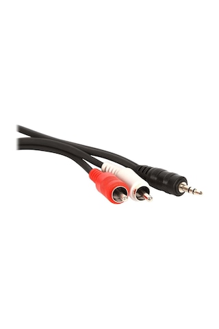 3.5Mm Stereo To 2 Rca Kablosu Aux Tos Ses Sound Audio 5 Metre