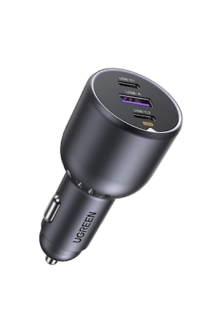 Ugreen 130w 3 Portlu Araç İçi Şarj Cihazı Çakmaklı