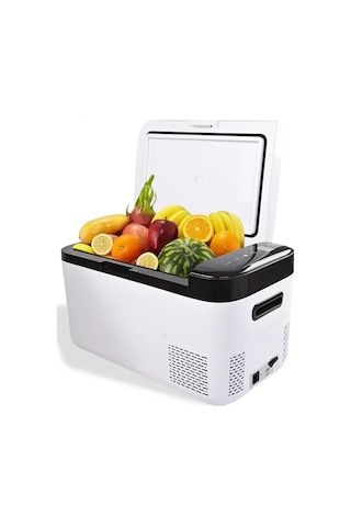 20 L Tek Bölmeli 12-24v Mini Buzdolabı 220v İle Çalışabilir Dokunmatik Ekranlı