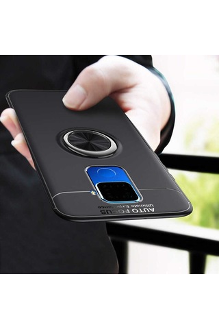 Huawei Mate 30 Lite Kılıf Yüzüklü Magnetli Ravel Case