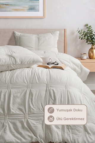 Elart Bianca Tek Kişilik Comfort Set Krem
