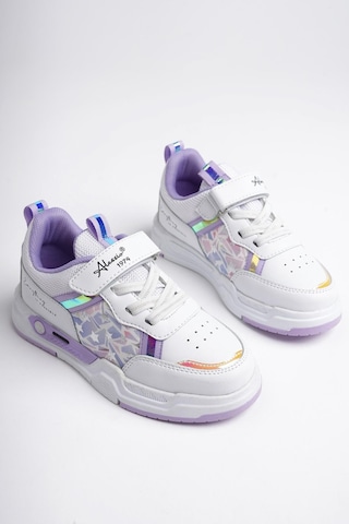 Muggo Gumball Garantili Bağcıklı Ve Cırtlı Unisex Çocuk Sneaker Spor Ayakkabı LİLA