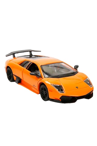 1:32 Rmz City Lamborghini Serisi Die Cast Çek Bırak Model Araba - Turuncu Lamborghini Murcielago Lp 670-4 Sv