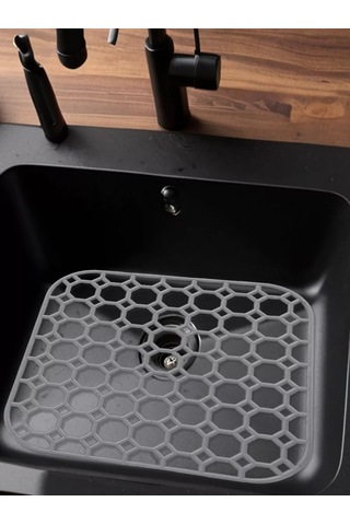 Vasilisa Krasa Mutfak Lavabosu İçin Izgara, Kare 25,5 25,5 Cm 211254956 Gri