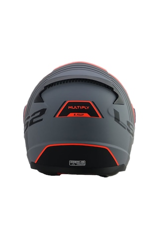 Ls2 Rapid Multıply Kapalı Motosiklet Kaskı Kırmızı - Mat Gri