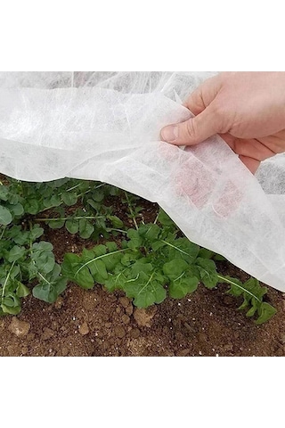 12,8x10 Metre 50gr Agril Isı Don Örtüsü, Zirai Don Kırağı Örtü Karpuz Çilek Örtüsü, Sera Toprak Örtüsü Elyaf Bitki Koruma Örtüsü
