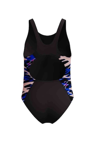Speedo Hyperboom Splice Muscleback Kadın Yüzücü Mayosu Siyah