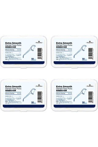 Hangfox Diş Arası Temizlik İçin Süperince Diş İpi, 4 Kutuda 200 Adet, Ev Ve Seyahat İçin, Hassas Diş Bakıcısı, Anti Kayma Kollü Tasarım