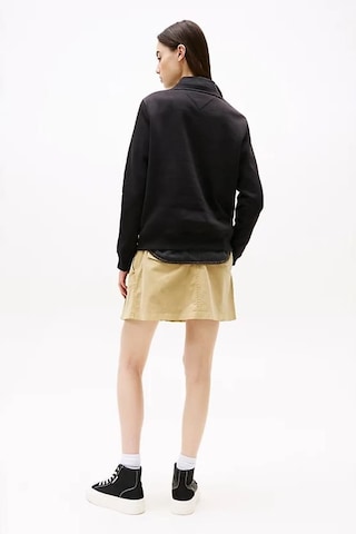 Tommy Hilfiger Kadın Mürettebat Yaka Sweatshirt - Siyah Black
