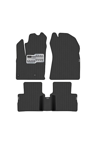 Nissan Qashqai EVA Hücreli Premium Plus Oto Paspas Takımı 2022 Sonrası Siyah