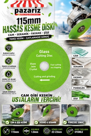 115 Mm Elmas Karbür Çok Amaçlı Kesici Testere Diski Demir, İnşaat Demiri, Taş, Seramik Ve Profil Kesme Diski Çok Amaçlı Metal Kesme Disk 115mm X 22-23mm