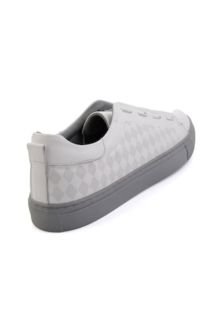 Beyaz Hakiki Deri Erkek Sneaker E01535125703 Beyaz