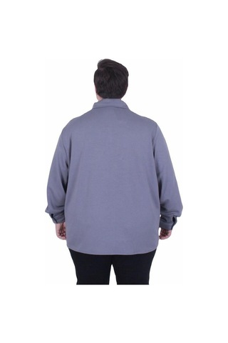 Starbattal Erkek Büyük Beden Uzun Kollu Gömlek 25727 Fume Fume