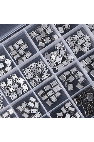 240 Pcs/box 24 Modeller Mikro Usb Konnektör Jak Soketi Mikro Usb Konnektörleri Jack Mp3/4/5 Lenovo Zte Huawei İçin Terminator Set Terminatörü