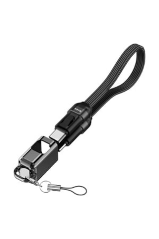 S-link Armor Cc-020 60w 20 Cm Type-c To Type-c Pd Örgülü Metal Başlıklı Siyah Hızlı Şarj Kablosu 1