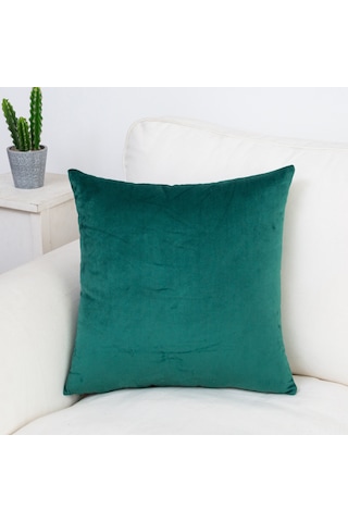Teltree Yüksek Kaliteli Kadife Yastık Kılıfı - 40x40 Cm, Yeşil Renk, Rahat Ve Dayanıklı Diğer