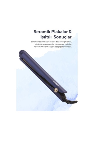 Kumtel HTHS-02 2in1 Seramik Saç Düzleştirici