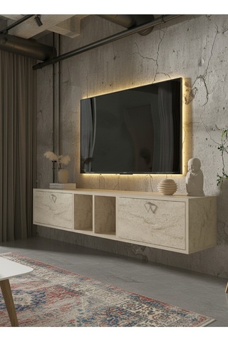 Resital Tv Ünitesi S1833-8 Traverten Traverten