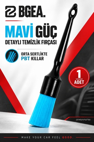 Bgea Mavi Güç Detaylı Temizlik Fırçası Orta Sert Pbt Kıllı 1 Adet