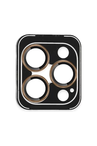 iPhone Uyumlu 16 Pro Max Pvd Metal Kamera Lens - Gold